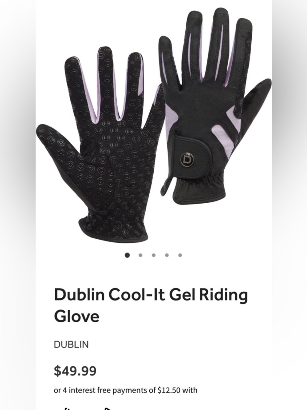 Summer riding gloves Women’s Large
